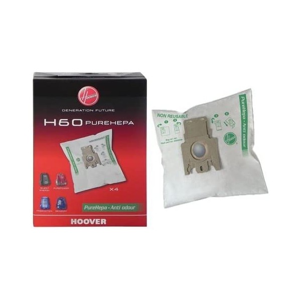 Set 4 sacchetti carta H29 originali aspirapolvere HOOVER CANDY 09178369